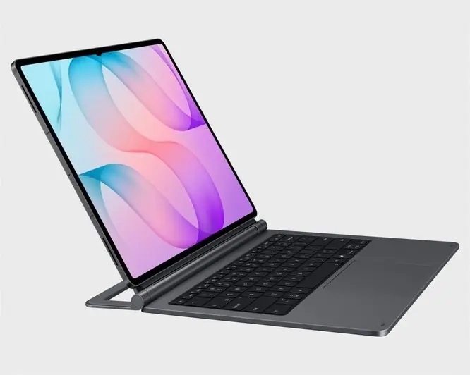 Galaxy Tab S12 Ultra nasazený na klávesnici Pro s touchpadem