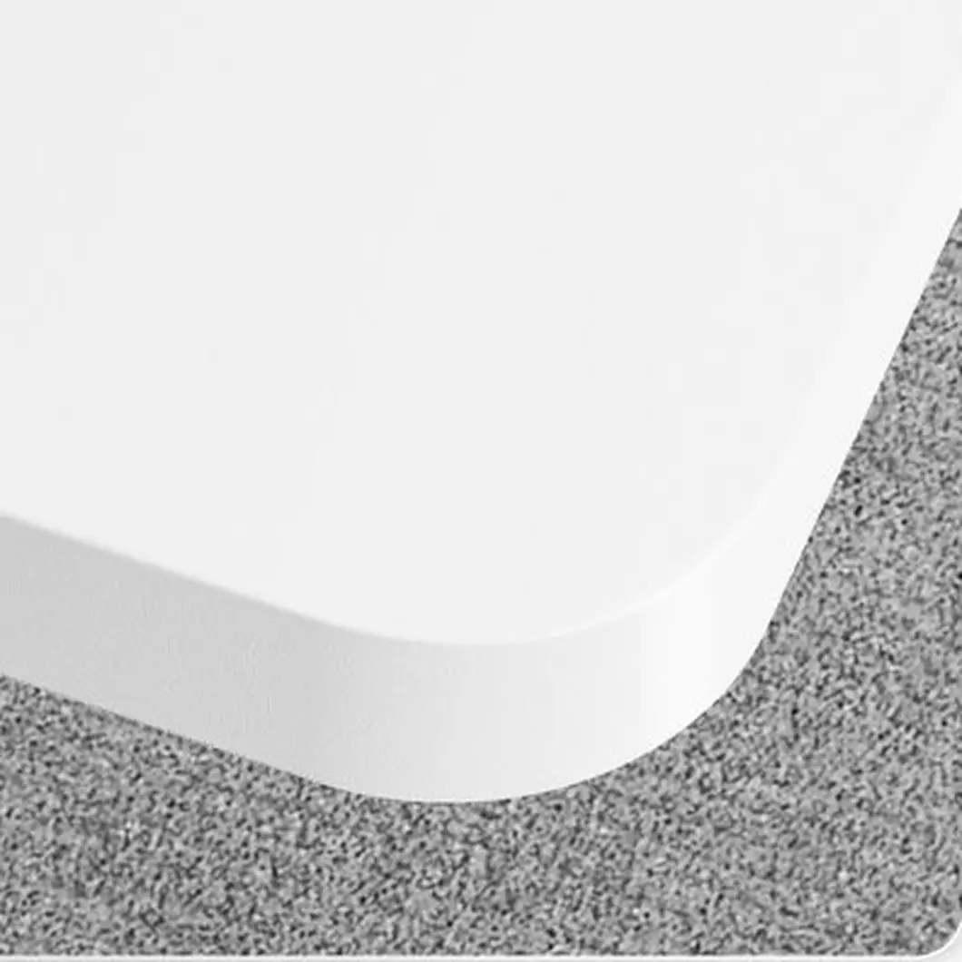 SENSE7 NOJO LIGHT bílá 120 × 60 cm - zaoblené rohy desky