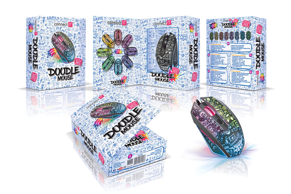 Vysoce návyková herní myš DOODLE